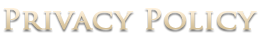 Privacy Policy Privacy Policy
